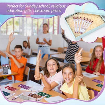 48 Pcs Jesus Pens Bulk Christian Gift for Kid Sunday School Prize - style: Classic Style