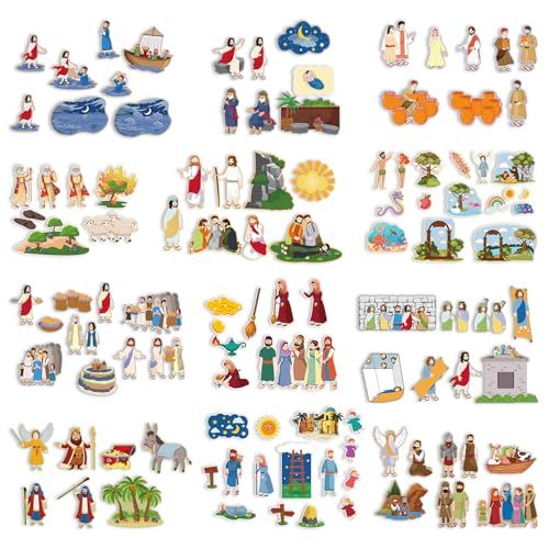 12 Set Felt Story Pieces Flannel Board Preschool,Religious - style: Religious