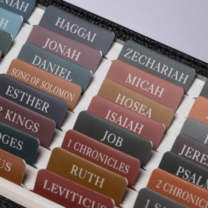 UPAFEXXI-Laminated Bible Tabs with Book Summaries, Bible Study Supplies - color: Summaries Boho3