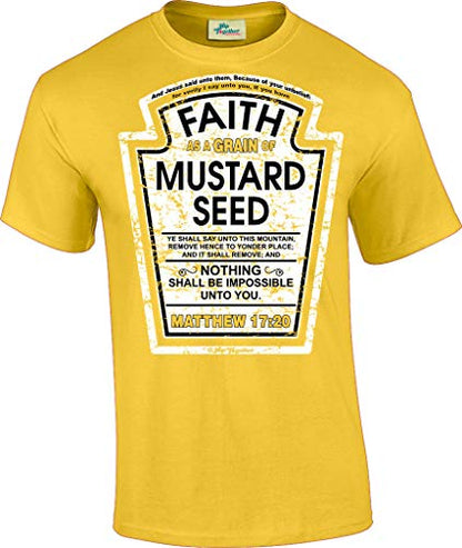 Hip Together Faith as a Grain of Mustard Seed Christian Parody T-Shirt - size: 4X-Large
