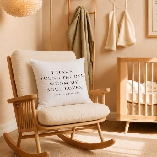 Christian Bible Verse 18x18 Pillow Cover - color: Christian Bible Verse