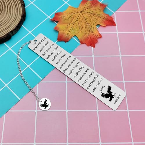 Bible Verse Metal Bookmark for Men Women Inspirational Scripture Bookmarks Religious Gifts Inspirational Christian Bookmark for Women Men Reading Lover Bible Book Markers for Classroom Church
