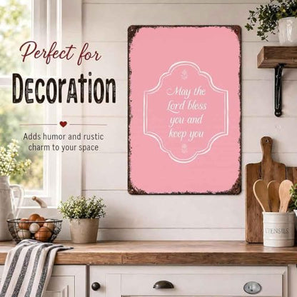 Christian Blessing Quote Aluminum Metal Sign 8 x 12 Inch