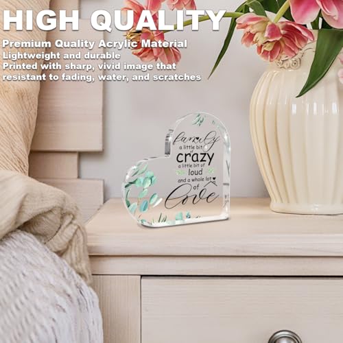 Funny Family a Little Bit of Crazy Acrylic Sign, Inspirational Quotes - color: All kinds of love