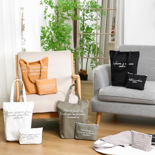 Paterr 20 Pcs Christian Tote Makeup Bag - color: Neutral Color, style: Classic Spanish