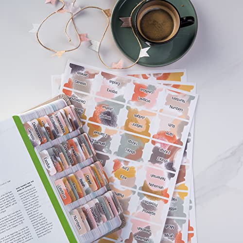 DIVERSEBEE Laminated Bible Tabs for Women and Men (Boho-Bright) - color: Boho-Bright