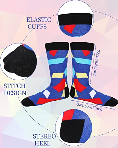 Vabean 36 Funny Men's Socks - color: Geometric Pattern