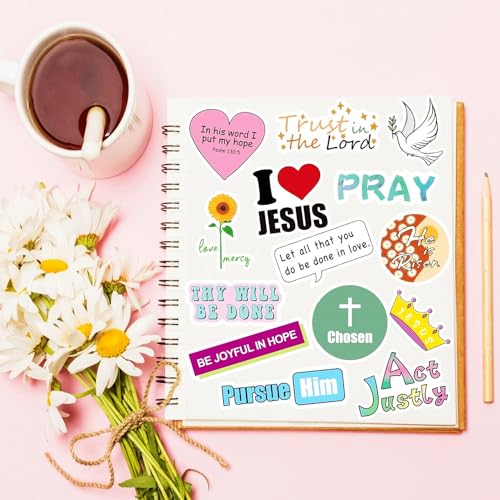 200Pcs Inspirational Christian Jesus Stickers for Kids,Bible Verse Stickers - style: Cute 200pcs