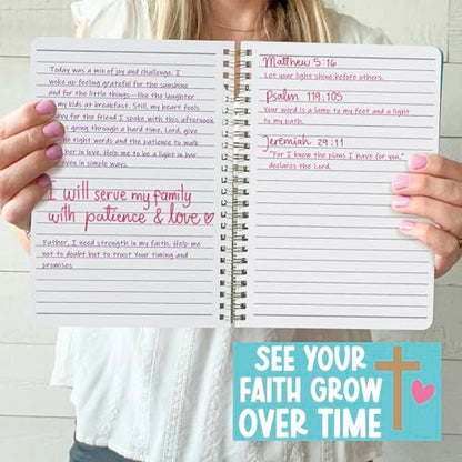 Christian Journals for Women - Bible Notebook for Note Taking - style: Pink Pastel