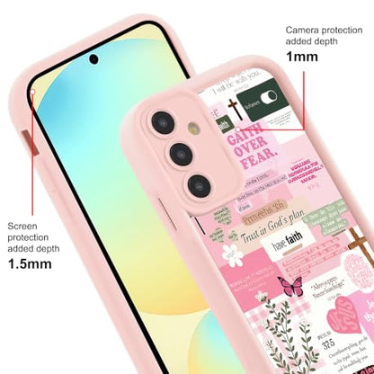 Christian Case for Samsung Galaxy S25, Aesthetic Bible Verse Butterfly Flower Pattern Design Collage Phone Cover, TPU Shockproof Protective Shell for Samsung S25 6,2" - color: Butterfly