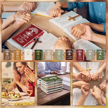 Kosiz Christian Gifts Bulk Prayer Journals with Pens,80 Pcs,Vivid Color - color: Neutral Color