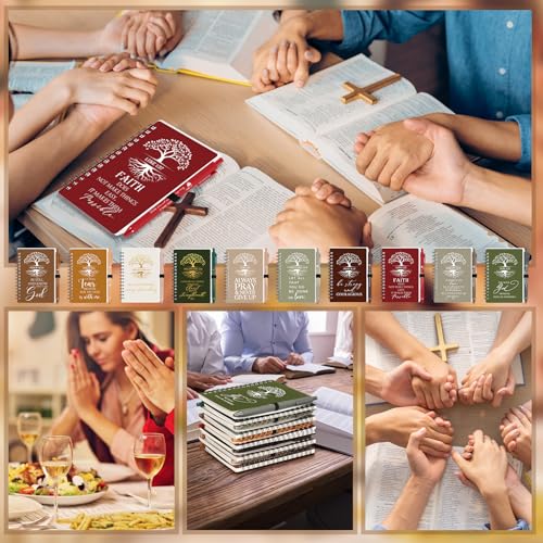 Kosiz Christian Gifts Bulk Prayer Journals with Pens,40 Pcs,Retro Color - color: Retro Color