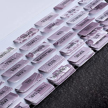 DiverseBee Laminated Bible Tabs for Women and Men (Amethyst) - color: Amethyst