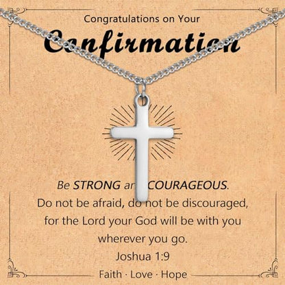 Leyung Baptism Confirmation First Holy Communion Christening Gifts for Boys - color: Confirmation