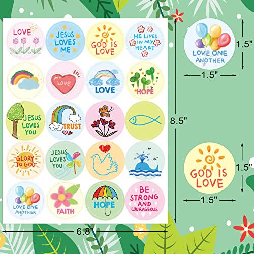 Fancy Land Kid-Drawn Christian Stickers Easter Religious Stickers Kids