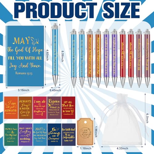 Qeeenar 200 Pcs Christian Gift Bulk Set Bible Verse, Colorful, Novel - color: Colorful, style: Novel