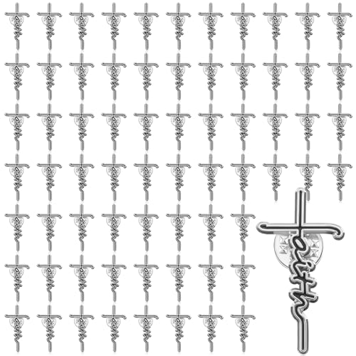 Landical Christmas Christian Faith Cross Pin Easter Jesus Brooch