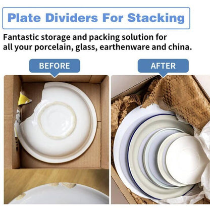 YYCRAFT 36 Felt Plate China Storage Dividers Protectors White Thick Premium Soft Round Felt Circles (10.5 Inch,White) - size: 10.5 Inch