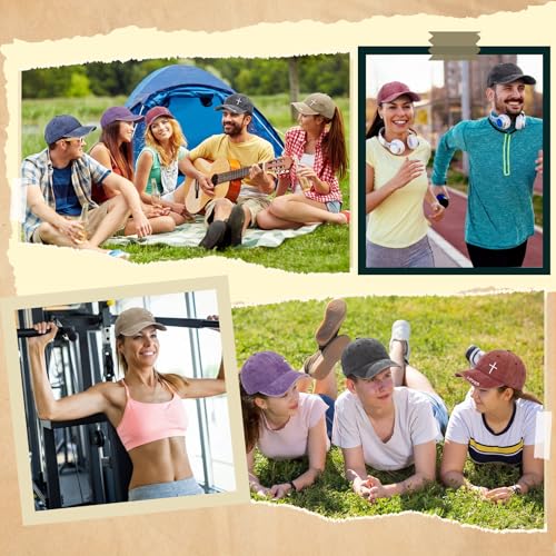 6/12 Pack Christian Hats Bulk for Men Women - style: Cross 1