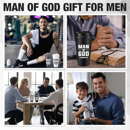 12 Sets Christian Gifts for Men Man of God Cups Socks,Black, White, Gray - color: Black, White, Gray