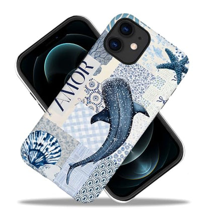 Compatible with iPhone 11,Durable & Shockproof Phone Case Cover Design - Blue Ocean Shark - color: Blue Ocean Shark, size: iPhone 11