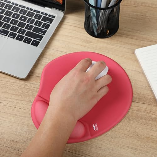 Mr. Pen- Ergonomic Mouse Pad with Wrist Rest - color: Red