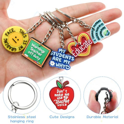 Cute Keychain Bulk,Cute Key Chain for Car Keys Purse Bag Rewards - color: Teacher-30