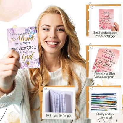 Kinlop 30 Pcs Christian Gifts for Women Small Prayer Journals, Floral - style: Floral
