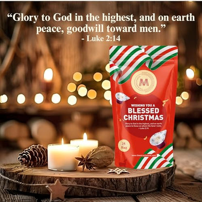 Christmas Edition Communion Cups | The Miracle Meal – 50 Pre-Filled Cups with Juice & Wafer | Celebrate Faith & Joy