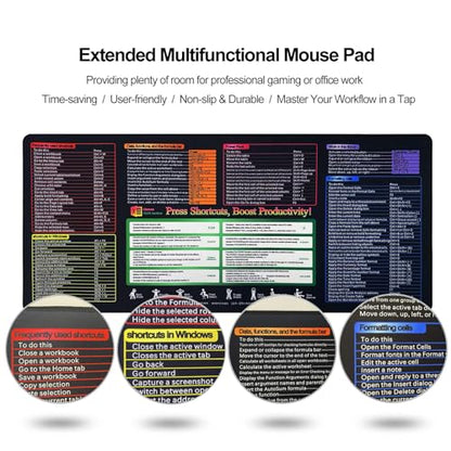 XXL Gaming Mouse Pad 35.4x15.7 Professional Large Mouse Pad & Computer Game Mouse Mat-90x40 Excelnew - color: Excelnew, size: 35.4L x 15.7W inches