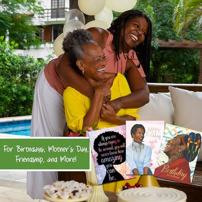 African American Expressions Maya Angelou Greeting Cards Assortment Box – 18 Inspirational Greeting Cards with Envelopes - Use for Birthday, Encouragement, Graduation, Sympathy, Mother's Day & More - style: Assortment 780