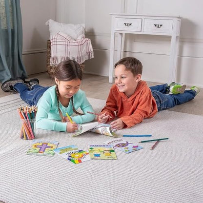 Fun Express Bible Coloring Book for Kids Set of 72
