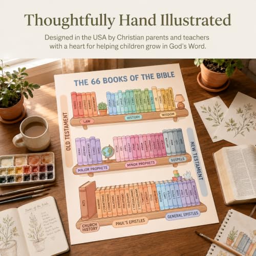 Mr. Pen- Sunday School Bible Poster Set, 11x14 Inches, 15 Posters