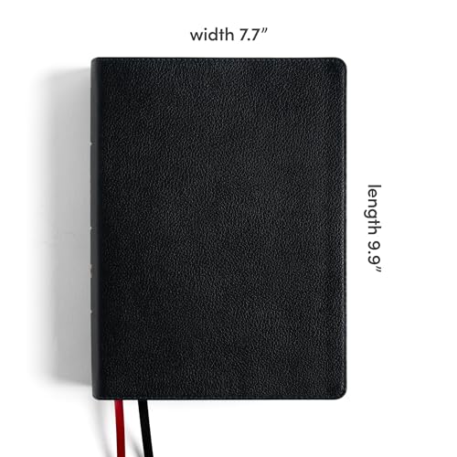 NASB Study Bible, Black Genuine Leather, Full-Color, Red Letter, Study Notes and Commentary, Illustrations, Book Introductions, Articles, Word Studies, Outlines, Timelines, Maps