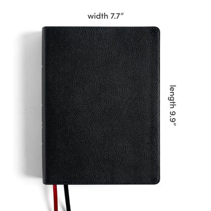NASB Study Bible, Black Genuine Leather, Full-Color, Red Letter, Study Notes and Commentary, Illustrations, Book Introductions, Articles, Word Studies, Outlines, Timelines, Maps
