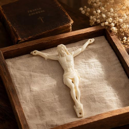 Cabilock DIY Jesus Figurine for Crucifix Wall Cross and Christian Crafts