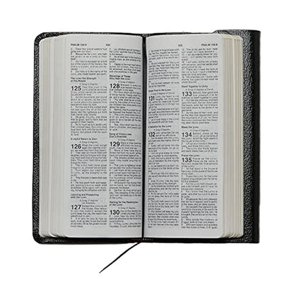 KJV Compact Checkbook Bible, Black Bonded Leather, Red Letter: King James Version, Holy Bible