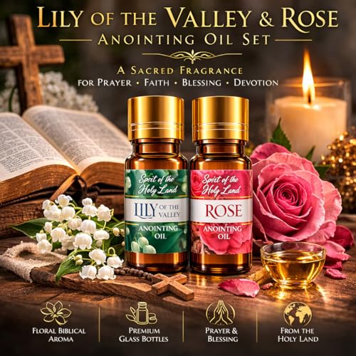 TALISMAN4U Lily of the Valley & Rose Anointing Oil from Jerusalem 2 x 10 ml