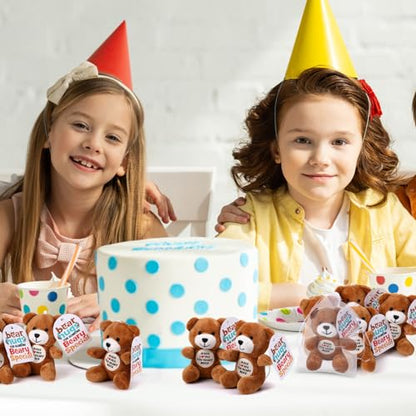 Silipull 12 Pcs Jesus Loves You Beary Much Stuffed Bears Plush Teddy Gifts - style: Jesus Loves You Beary Much