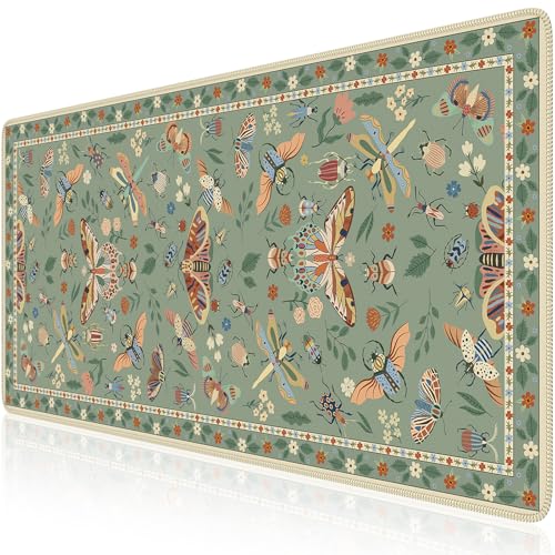 iCasso Green Large Mouse Pad, Desk Matt for Desktop - color: Insect-green