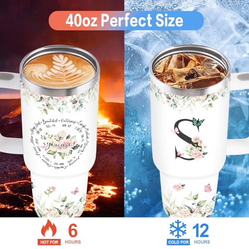 Christian Gifts for Women, Initial S Tumbler 40Oz - style: Initial S cup