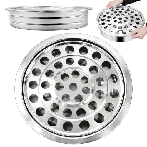 Stainless Steel Communion Tray, 40 Cup Openings, Stackable Silver Church Communion Cup Holder for Worship Services and Holy Communion Supplies, 1 Silver Wine Tray, No Lid - color: Silver