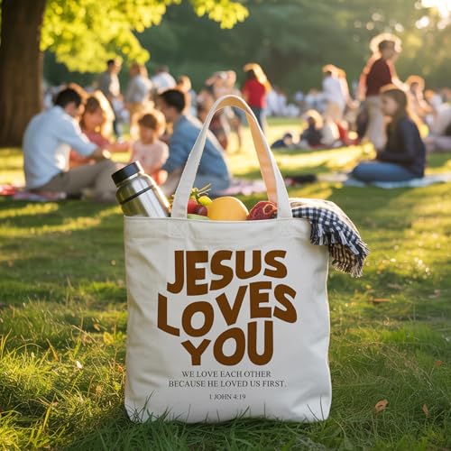 Bible Bags for Women, Christian Tote Bag, Gifts for Christian Women - color: Purple
