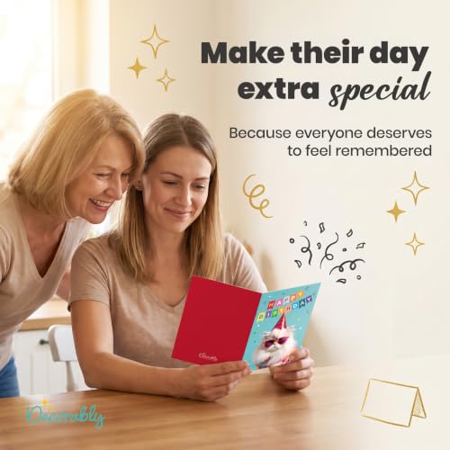 Decorably 100 Assorted 4x6in Happy Birthday Cards Bulk with Envelopes