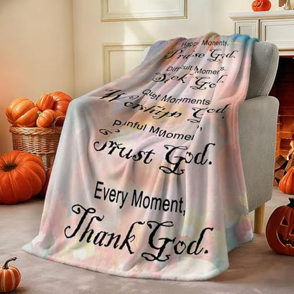 Christian Faith Inspirational Soft Throw Blanket - Religious and Spiritual Gift for Women/Men, Adults/Kids - Personalized 40"x60" - color: Bible1, size: 40" x 60"
