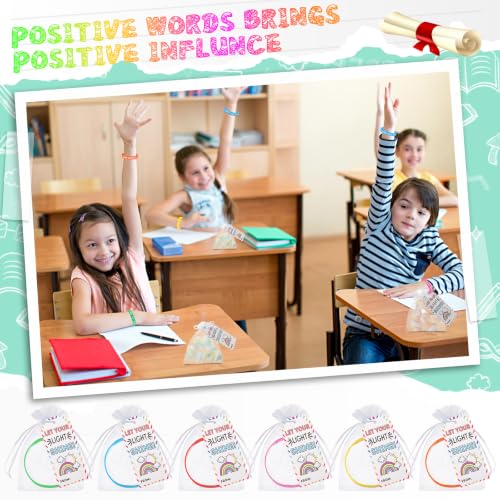 72 Pcs Motivational Silicone Wristbands, Back to School Gifts for Students