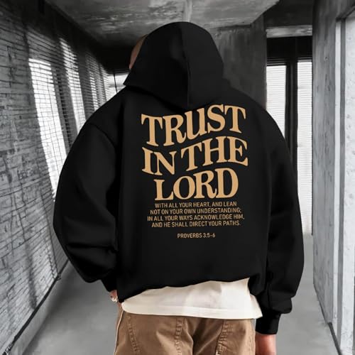 Christian Hoodies for Men Religious Faith Jesus Hoodie - color: Black02, size: Small