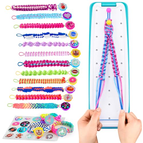 VERTOY Friendship Bracelet Making Kit for Girls - Cool Arts and Crafts Toys for 6 7 8 9 10 11 12 Years Old, Bracelet String and Rewarding Activity, Best Birthday Gifts for Teen Girls - color: Green