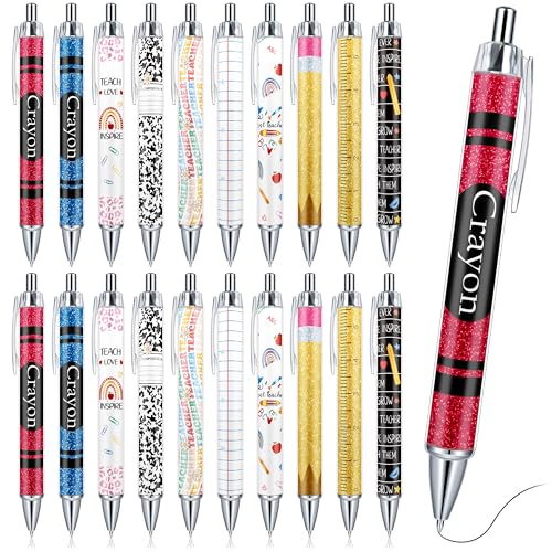 THAWAY 50 Pcs Pens for Teachers, Back to School Gift - style: Teacher's Theme