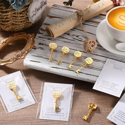 Appreciation Gifts Bulk Key Shape Lapel Pins, 60 Sets, Difference - style: Difference